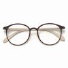 Gafas de miopía TR90 versión coreana ultraligeras para té frío, montura ovalada lisa para mujer, montura de gafas 7121 para estudiantes