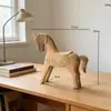 Material de Pintura DIY Embryón de Madera para Comestibles Adornos de Animales Lindos Decoración de Escritorio para el Hogar Embryón Blanco Embryón Rugoso Original