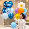 Decorações de mesa com balões de aniversário para meninos e meninas, montagem de cenário para festa infantil, adereços para fotos, balões flutuantes de mesa para realçar a atmosfera