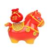 Xiaoma Fu Fu Zhuanzhuanle Adorno Decoración de Escritorio Regalo para Estudiantes Niños Adorno del Zodiaco Templo Regalo Cultural y Creativo