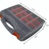 Caja de Herramientas Portátil de Doble Capa Engrosada de Grado Industrial, Caja de Almacenamiento de Piezas de Ferretería, Gabinete de Cajones de Plástico Duradero y Resistente a Caídas Venta de Liquidación