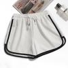 Shorts deportivos de playa de verano para mujer al por mayor, juveniles, sencillos, para yoga, tres pantalones, color caramelo, para pareja, super shorts