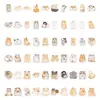 60 Lindas Pegatinas de Dibujos Animados de Hámster Pequeño para Decoración Transfronteriza de Maletas, Tazas de Agua, Coches y Productos Infantiles al por Mayor