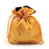 10Yjgz Saquinho Bordado com Cordão de Frutas Arredondadas Bolsa para Joias Bolsa para Brinquedos Bolsa de Noz Bolsa para Contas Budistas Leidezhu