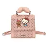 Mochila Infantil de Moda 2026 Transfronteriza con Diseño de Gato y Lazo de Puntos Versátil Bolso de Uso Diario para Niñas