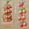 Espetos Decorativos de Frutas e Legumes Pendurados, Espetos de Pimenta Falsos, Milho Decorativo para Ornamentos de Fazenda, Restaurante, Pátio, Pingentes de Colheita