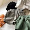 Novos shorts de algodão meninos e meninas baby candy cor shorts casuais meninos e meninas calças moda verão estilo coreano