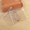 Bolsa transparente para joyería, aretes, anillos, pulseras, embalaje antioxidante, bolsa autosellada de PVC.