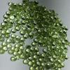 Olivina Natural Redonda Fondo Plano Corte Rosa 2.5mm Olivina Verde Claro Verde Fruta