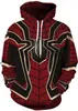 Moletom com Estampa de Teia de Aranha Digital 3D Anime Cosplay Pulôver Roupa Exterior Europeia Americana Transfronteiriça Outono Inverno Moletom Solto