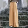 Calças de Perna Larga de Algodão e Linho, Novas Calças Casuais, Estilo Chinês Artístico, Calças Largas Drapeadas Retrô para Mulheres, Soltas e Emagrecedoras para Primavera e Verão