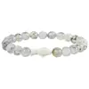Artículo Popular Transfronterizo: Pulsera elástica de Tortuga, Elefante, Tiburón con Cuentas de Piedra Natural Pulsera de Piedra Animal