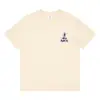 Camiseta de Manga Corta para Mujer Estilo Coreano Algodón Peinado Algodón Top Holgado Verano para Mujer Combinación Perfecta Cuello Redondo Camiseta Básica Camiseta Interior para Mujer
