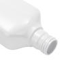 Botella de enjuague bucal de plástico personalizada de 32 dientes y 500 ml, botella de agua refrescante para mascotas de plástico con tapa, botella plana, botella de líquido dividida