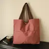 Bolsa Nuvem Estilo Japonês, Bolsa Tote de Ombro Dobrável Portátil para Armazenamento, Bolsa de Compras com Zíper de Grande Capacidade, Impermeável