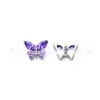 Aretes de Titanio F136 Estilo Nuevo Mariposa Circonita Incrustada Perforación de Hélice Auricular Cuerpo de Aleación de Titanio G23 Joyería para Perforación de Cuerpo Perforaciones de Cóclea