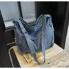 2026 Bolsa Grande de Jeans Feminina Nova Estilosa para o Trabalho Bolsa Tote Grande Bolsa Tote para Passeio Bolsa de Ombro Versátil