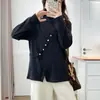 [Oferta Especial] 100 kg Nueva Moda de Principios de Primavera Camisa Base de Terciopelo Mousse Falso de Dos Piezas para Mujeres de Tallas Grandes 9422