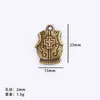 Armadura de Casco con Escudo y Espada de Aleación Vintage Temática de Samurái Colgante para Pulsera DIY Accesorios de Joyería Amuletos