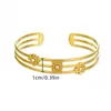Pulsera de Acero de Titanio Amazon, No se Desvanece, Pulsera Ajustable de Acero Inoxidable para Mujer, Sensación Exagerada de Alta Gama, Pulsera Abierta al por Mayor