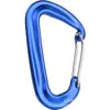 Mosquetón de aleación de aluminio de aviación 7075 de alta resistencia en forma de D para escalada y montañismo al aire libre, hebilla de carga para colgar hamacas