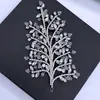 Tocados de Novia Europeos y Americanos, Piezas para el Cabello Hechas a Mano con Pedrería de Cristal, Accesorios para el Cabello, Accesorios de Performance para Vestidos de Boda Dz277