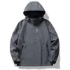 Ropa de asalto tres en uno para exteriores para hombres y mujeres abrigo overall grueso resistente al frío con forro polar desmontable venta al por mayor logo imprimible