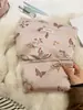 Bolsa de Maquiagem Grande Capacidade Estilo Novo Ins Borboleta Transfronteiriça Bolsa de Lavar para Sair Bolsa de Armazenamento Portátil