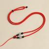 Cuerda a juego de jade Ajustable Cuerda para colgante tejida a mano de jade Dongling Cuerda para collar Yu Pei Cuerda de piña Cuerda roja