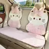 Nova Almofada de Assento de Carro Desenho Animado Inverno Pelúcia Fofa Feminina Carro Assento Espessado Capa de Assento Pelúcia Quente Almofada de Assento de Carro