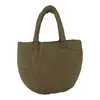 2026 Nuevo Bolso de Mano Simple de Color Sólido para Mujer Otoño/Invierno Bolso Tote Pequeño para el Trabajo y los Viajes Estilo Coreano Bolsa de Algodón