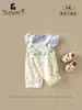 Conjunto Infantil 2026 Novidades de Verão Bebê Criança Pequena Blusa com Mangas Leves Macacão para Menina Conjunto de Duas Peças