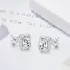 Los Pendientes Seiko Bright Sugar Cube de Plata de Ley S925 Más Vendidos de Amazon para Mujer Llenos de Lujo Ligero y Pendientes de Gama Alta Transfronterizos