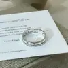 Anillo de Plata de Ley S925 con Números Romanos para Mujer, Diseño Abierto Simple, Versión Coreana Fresca y Elegante, Anillo de Letra Versátil para el Dedo Índice