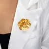 Broche de Flor Multicapa de Nuevo Diseño de Nicho Estilo Coreano para Mujer Elegante Elegante Diario Versátil Sentido de Alta Gama