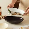 Jingdezhen Estilo Crema Ins Platos Color Bajo Esmalte Little Red Book Bol para Yogur Bol de Cerámica Plato para Comedor en Casa Vajilla de Cerámica