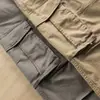 Pantalones de trabajo para hombre, estilo coreano, pierna recta, corte holgado, adecuados para el trabajo y el uso casual, colección de verano, diseño simple, múltiples bolsillos, ropa de trabajo para hombre
