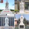 Escultura Cuadrada Grande de Piedra de Confucio en Granito, Estatua de Mármol Tallada a Mano de Confucio para Campus