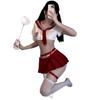 Lencería Sexy para Provocar y Seducir, Estilo Academia del Deseo Puro, Atuendo JK a la Cadera, Falda Plisada Sexy, Uniforme Revelador de Glúteos Qqny