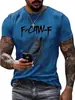 Camiseta de Exportación Transfronteriza Camiseta Estampada 3D de Halloween de Manga Corta Tallas Grandes Europeas y Americanas Ropa Deportiva para Hombre Fabricante de Origen