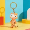 Llavero Colgante Muñeco Animal Dibujo Animado Ojos Grandes Jirafa Rey León Llavero para Bolso Pequeño Regalo Temático Mayoreo