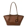 Bolso Tote de Cuero con Cera de Moda para Mujer, Bolso de Hombro Grande de Gran Capacidad Estilo Nuevo, Bolso de Hombro Portátil Retro para Viajes