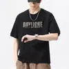 Camiseta de Manga Corta para Hombre Verano 2025 Nuevo Estilo Manga Media para Hombre Ins Tendencia Holgada Deportiva Casual Tops Moda para Hombre