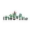 Shangyi SP-A025 Calcomanías de Pared de Cactus de Dibujos Animados Autoadhesivas Decoración de Pared de Fondo para Sala de Estar Dormitorio Venta al por Mayor Transfronteriza Calcomanías de Pared