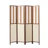 Biombo de madera maciza y ratán de papel estilo chino para sala de estar, entrada de hotel, fondo plegable para comedor, pared divisoria móvil para viviendas de alquiler