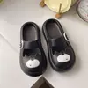 Tamancos Baotou para Mulheres, Pantufas Mary Jane de Gatinho Fofo, Conforto para Casa e Interior, Sandálias Macias de Verão para Exterior