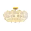 Luminária de Teto para Quarto Estilo Vintage Creme, Luminária de Luxo Leve Francesa para Quarto Principal Sala de Estar, Luminária de Estudo Minimalista de Designer, Estilo Vintage
