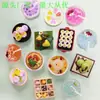 Pegatinas creativas gourmet personalizadas para refrigerador, pegatinas magnéticas de resina para jugar con comida, pegatinas de decoración para el hogar, suministro directo de fábrica