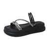 Teh3813 Sandalias de Playa para Mujer 2025 Nuevas Sandalias de Verano para Mujer Suela Gruesa Suela Suave Sandalias de Dos Usos para Mujer