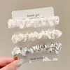 Scrunchie retrô com estampa de leopardo cor de café para outono, estilo coreano, moderno, versátil, elástico durável para rabos de cavalo e acessórios de cabelo